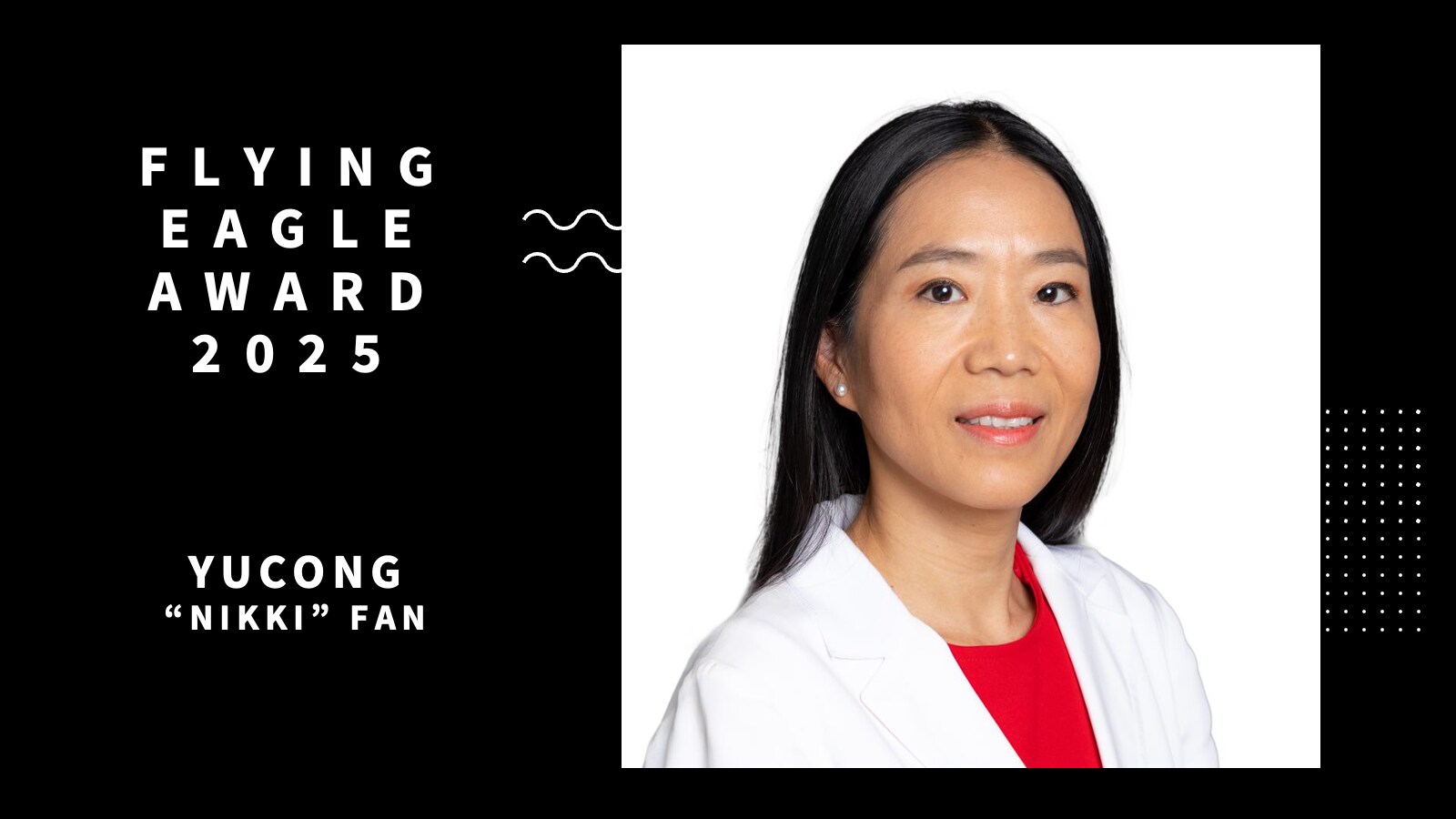 Flying Eagle Award 2025 — Yucong “Nikki” Fan